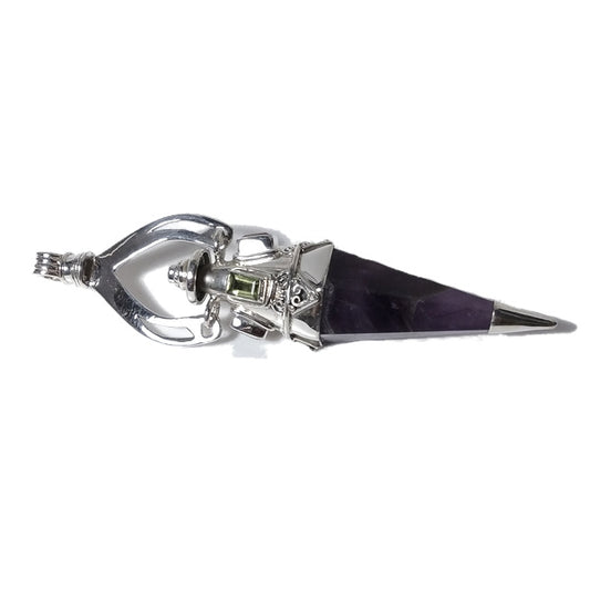 Ciondolo artigianale in argento 925 Ciondolo artigianale Ametista | GIOIELLI ETNICI | Pendolo