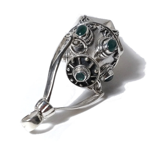 Ciondolo artigianale in argento 925 Ciondolo artigianale Flourite | GIOIELLI ETNICI | Pendolo