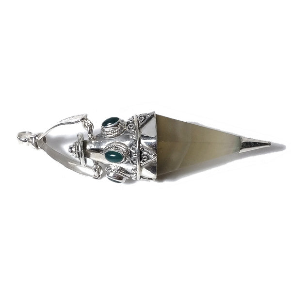Ciondolo artigianale in argento 925 Ciondolo artigianale Flourite | GIOIELLI ETNICI | Pendolo