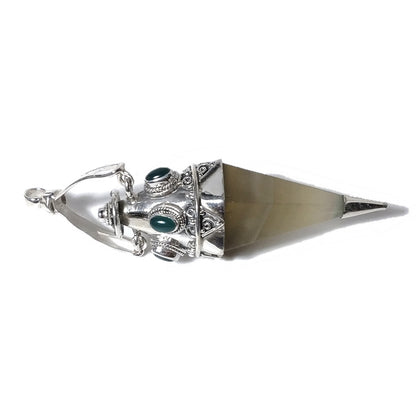 Ciondolo artigianale in argento 925 Ciondolo artigianale Flourite | GIOIELLI ETNICI | Pendolo