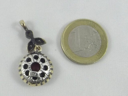 CIONDOLO FIORE argento/bronzo - ilmondodiwit - Ciondolo