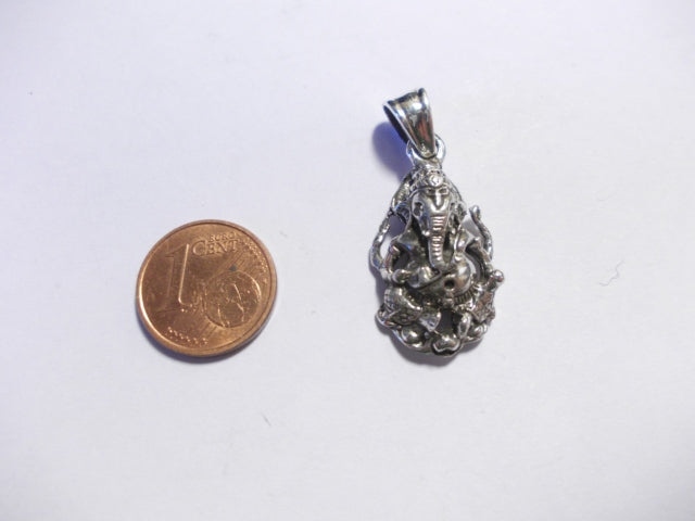 Ciondolo GANESH in argento 925 - ETNICO