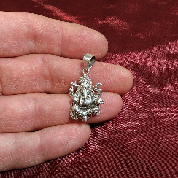 Ciondolo etnico in argento 925 GANESH - ARIPURA