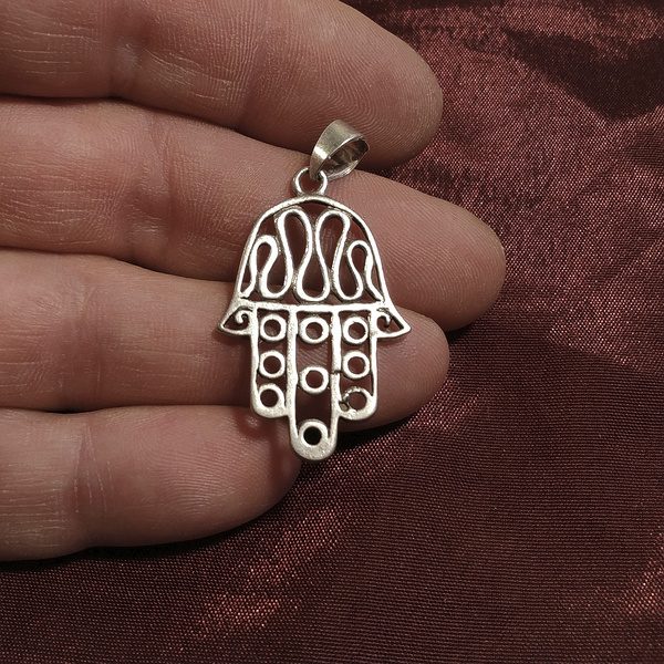 Ciondolo mano di Fatima in argento 925 - KUSTHIA