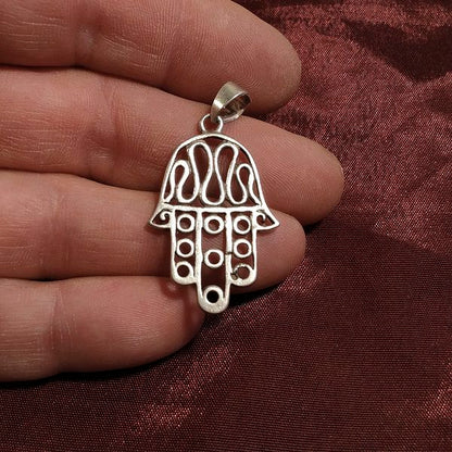 Ciondolo mano di Fatima in argento 925 - KUSTHIA