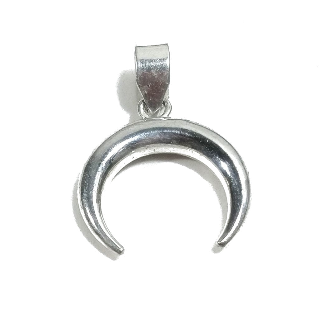 Ciondolo in argento 925 Ciondolo artigianale MEZZALUNA | Gioielli in argento