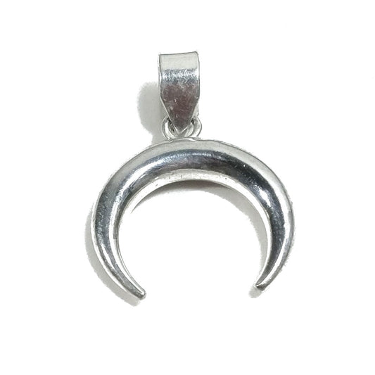 Ciondolo in argento 925 Ciondolo artigianale MEZZALUNA | Gioielli in argento