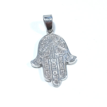 Ciondolo etnico in argento 925 mano di Fatima - ANSAR