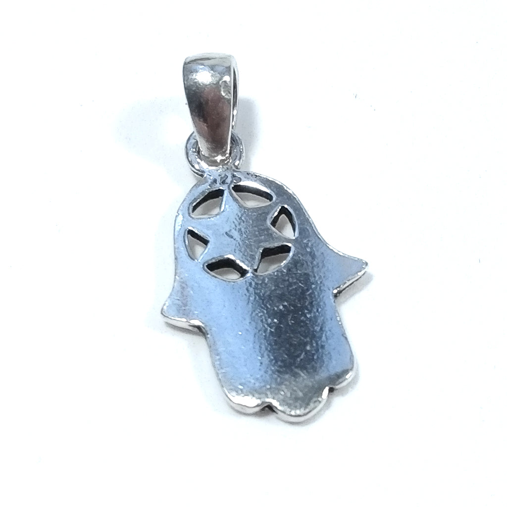 Ciondolo ETNICO in argento 925 con MANO DI FATIMA – immagine4