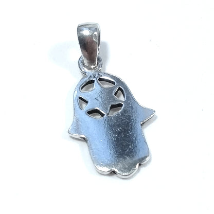 Ciondolo ETNICO in argento 925 con MANO DI FATIMA – immagine4