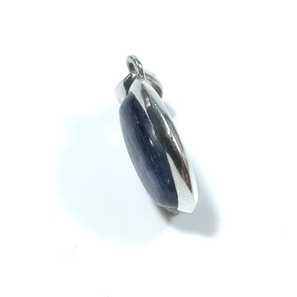 Ciondolo con pietra in argento 925 Ciondolo artigianale Cianite – immagine5
