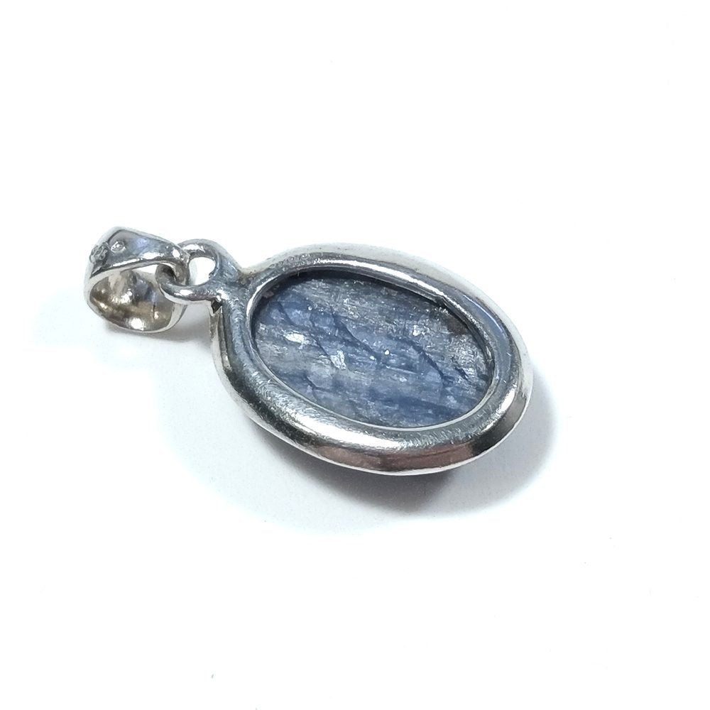 Ciondolo con pietra in argento 925 Ciondolo artigianale Cianite – immagine4