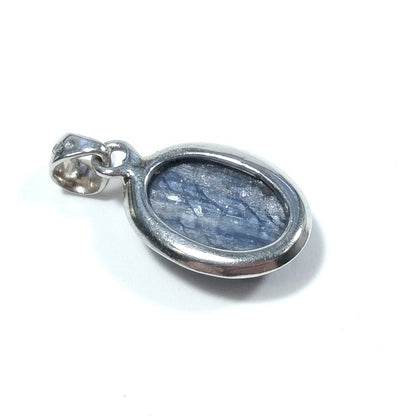 Ciondolo con pietra in argento 925 Ciondolo artigianale Cianite – immagine4