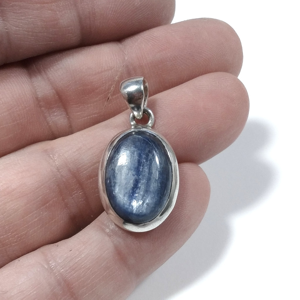 Ciondolo con pietra in argento 925 Ciondolo artigianale Cianite | GIOIELLI CON PIETRE
