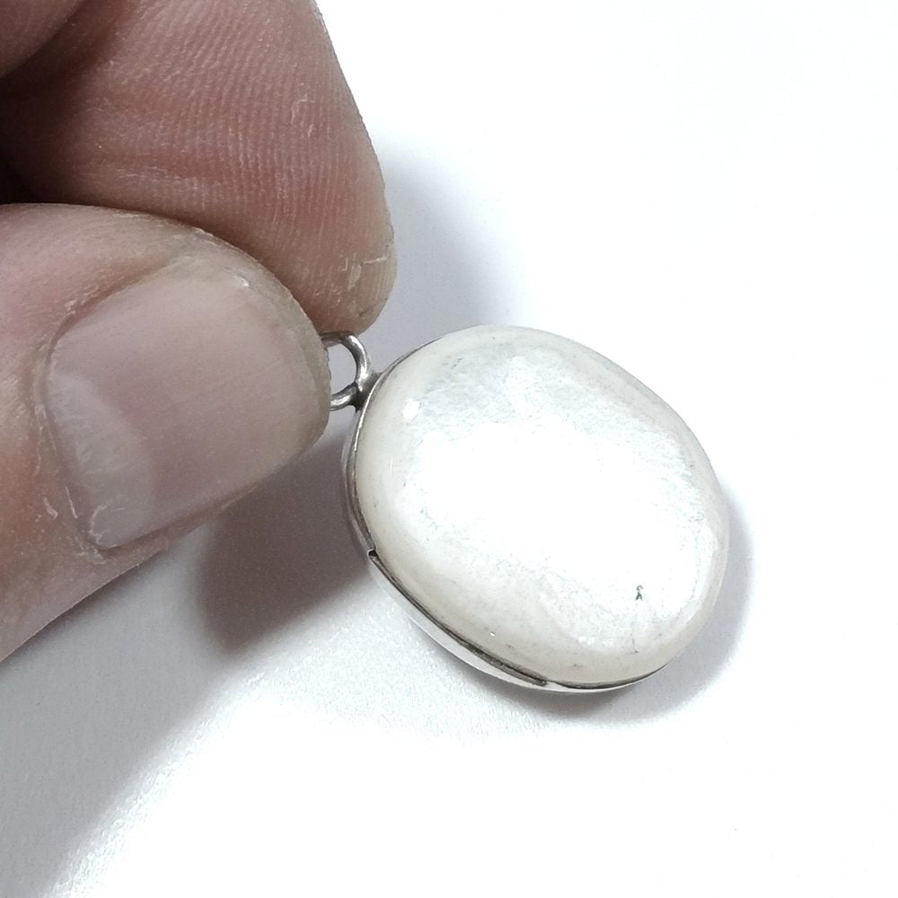 Ciondolo d'argento in argento 925 Ciondolo con pietra Madreperla | GIOIELLI ETNICI