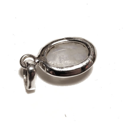 CIONDOLO pietra di luna - argento 925 ovale