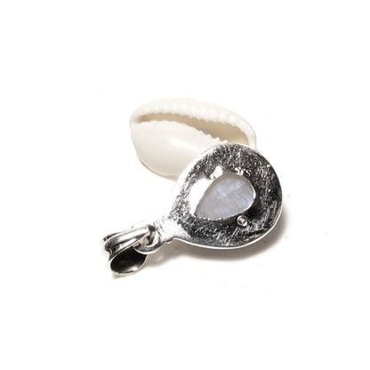 CIONDOLO pietra di luna - argento 925 goccia