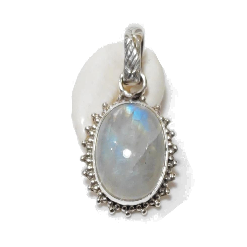 CIONDOLO pietra di luna - argento 925 | Gioielli in argento