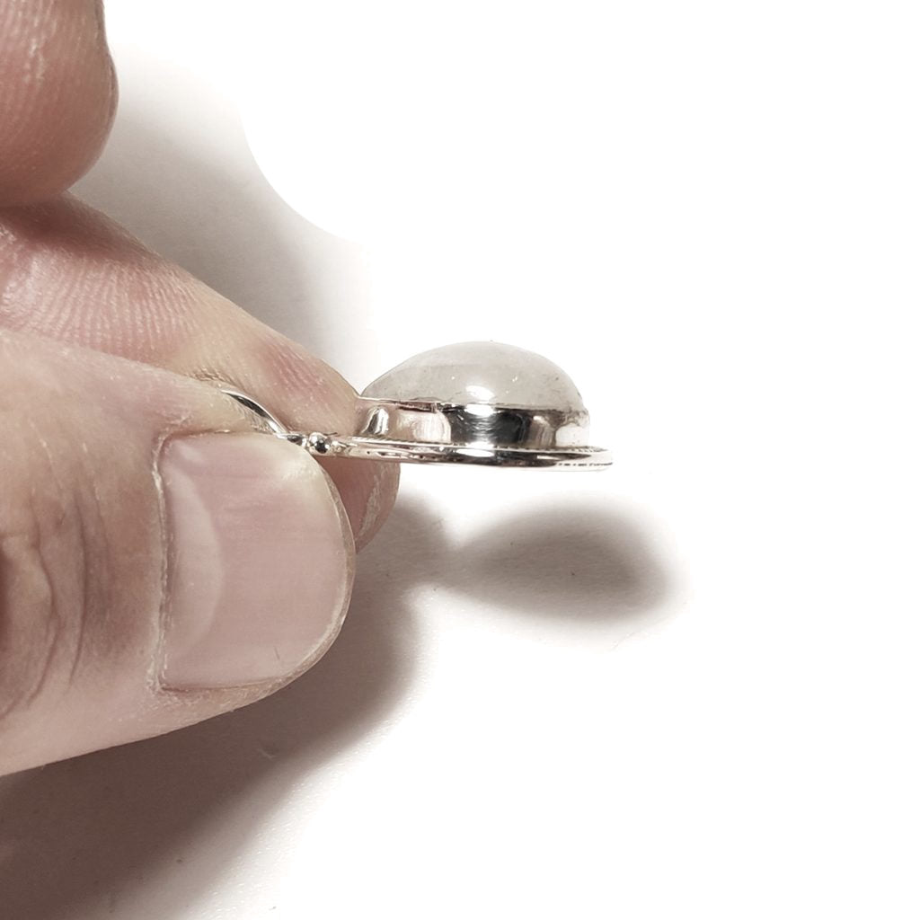 CIONDOLO pietra di luna - argento 925 goccia