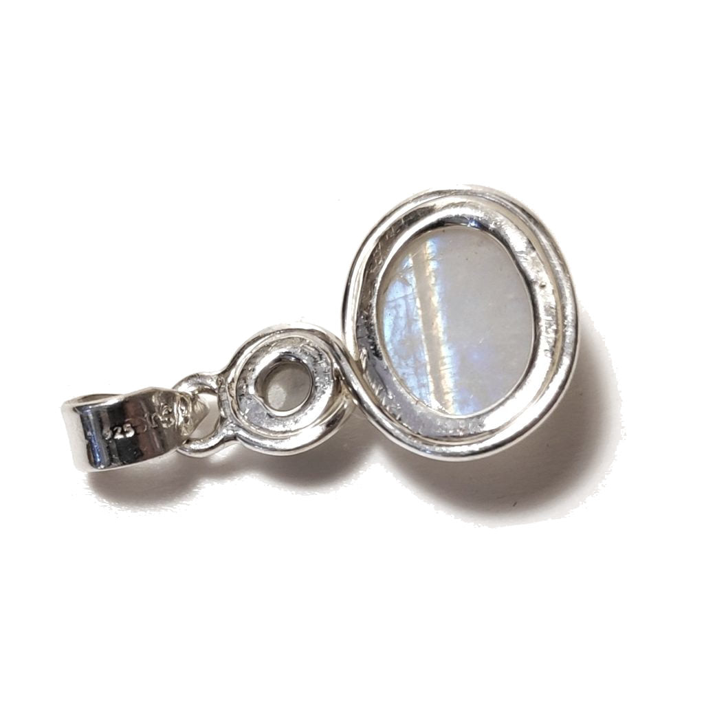 Ciondolo d'argento in argento 925 Ciondolo con pietra Pietra di Luna | GIOIELLI ETNICI