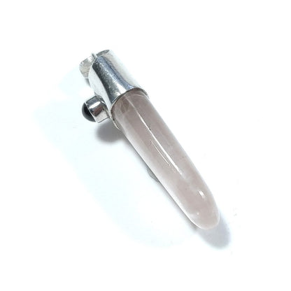 Ciondolo con pietra in argento 925 Quarzo rosa – immagine2