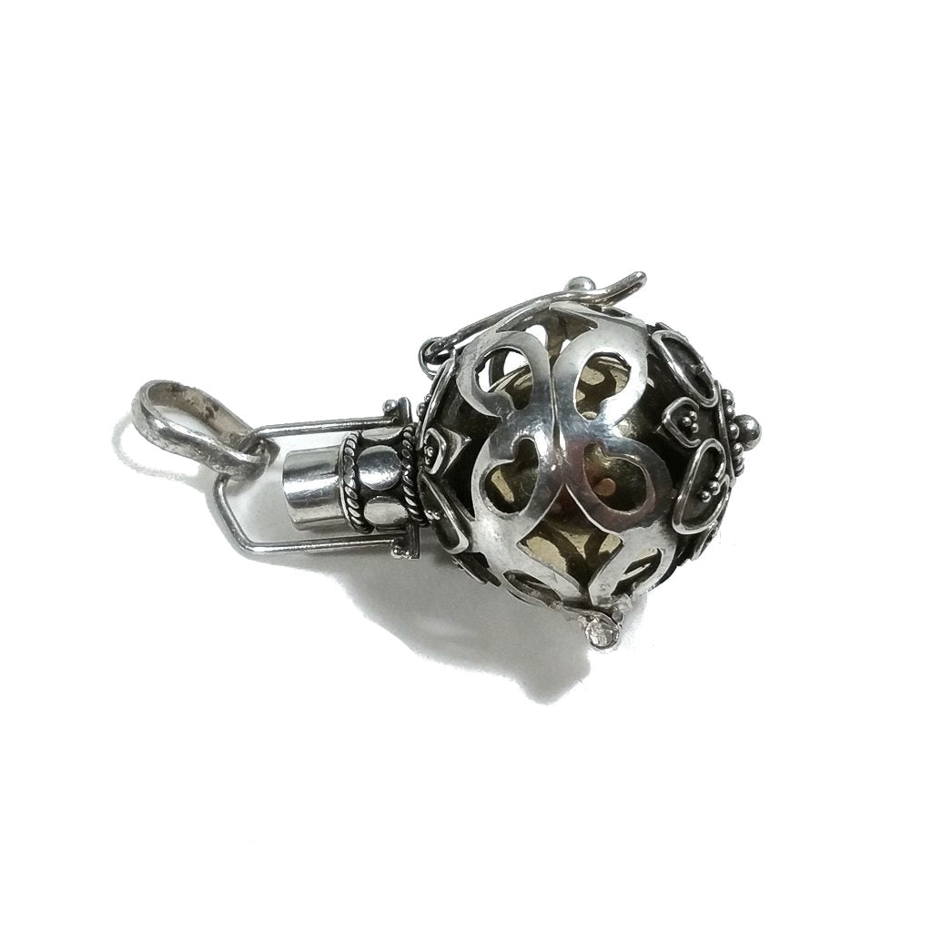 CHIAMA ANGELI | in argento 925 Ciondolo artigianale Cristallo di rocca | GIOIELLI ETNICI