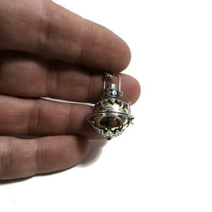 CHIAMA ANGELI | in argento 925 Ciondolo artigianale Pietra di luna | GIOIELLI ETNICI – immagine3