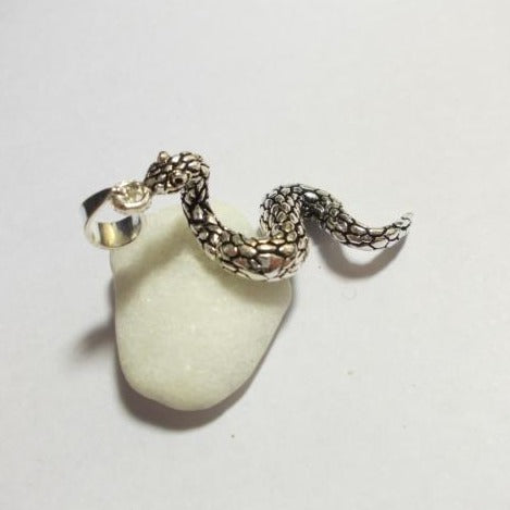 Ciondolo SERPENTE in argento - ilmondodiwit - Ciondolo