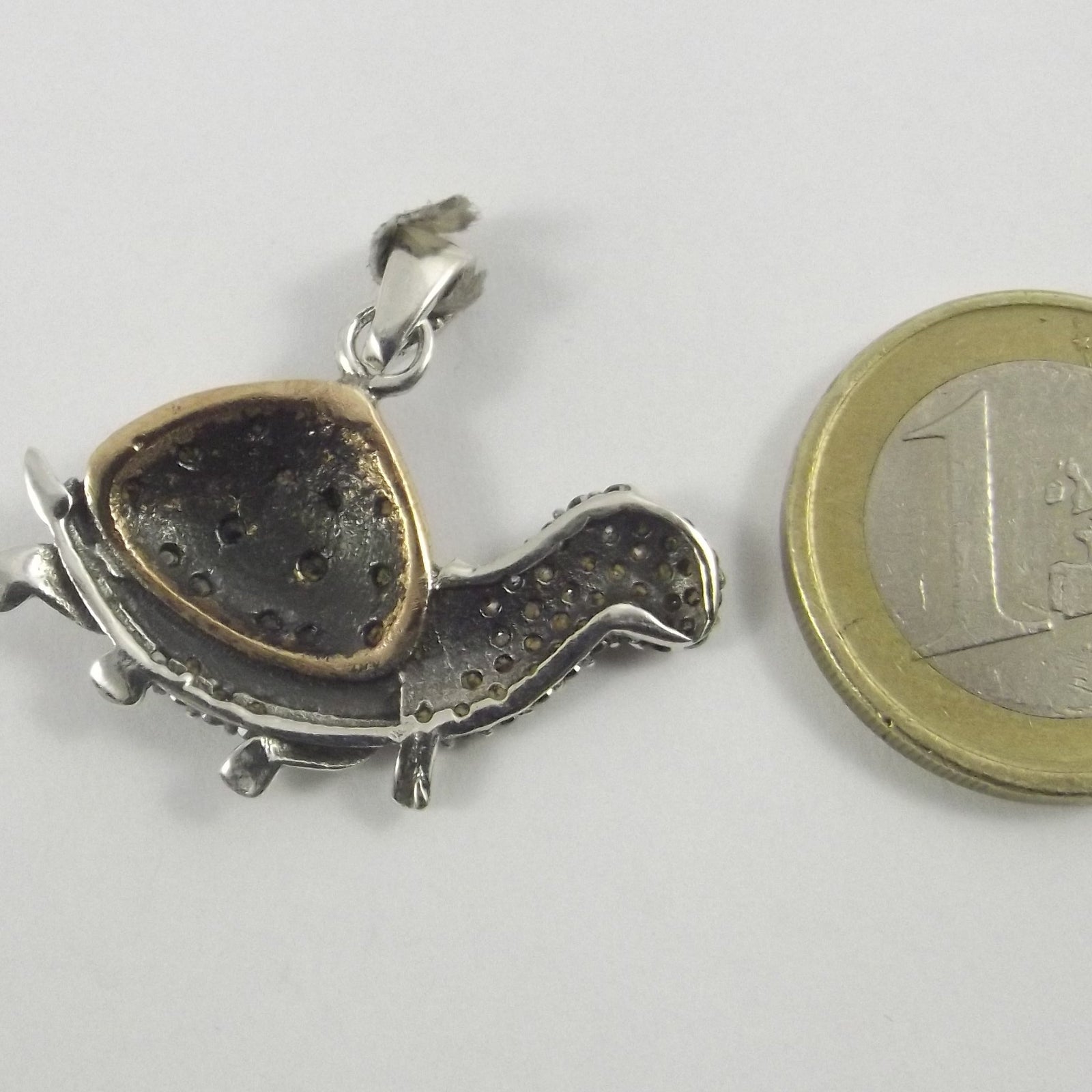 CIONDOLO TARTARUGA argento/bronzo - ilmondodiwit - Ciondolo