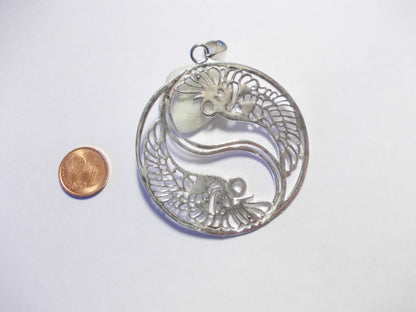 Ciondolo YIN YANG in ottone/argentato - ilmondodiwit - Ciondolo