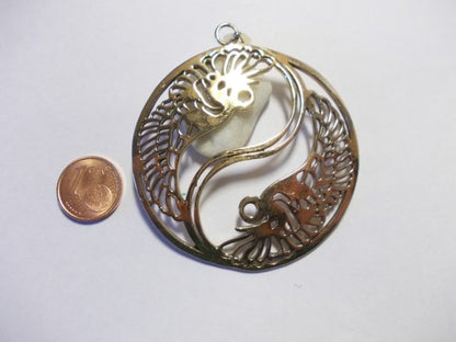 Ciondolo YIN YANG in ottone/argentato - ilmondodiwit - Ciondolo