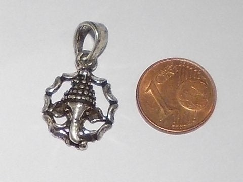 Ciondolo GANESH in argento 925 - etnico