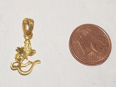 Ciondolo Ganesh in oro 18 carati