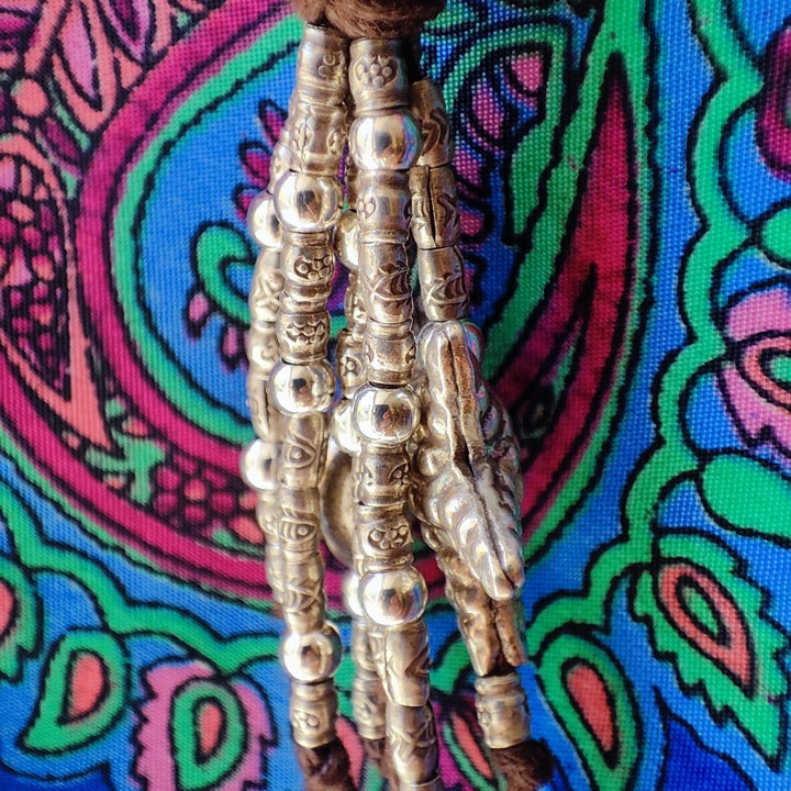 Collana etnica con PESCE in argento 925