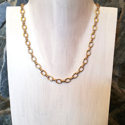 COLLANA JAMES in acciaio 316 L Chirurgico | collane in acciaio | Collana con catena rettangolare