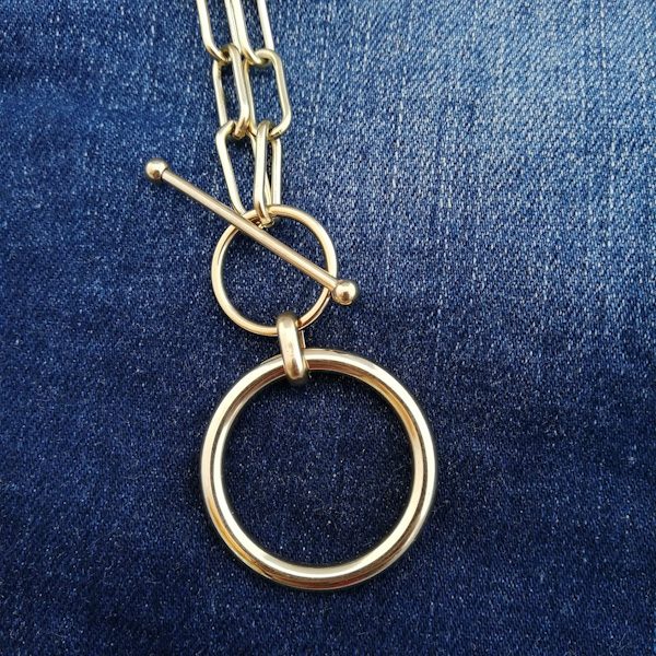 COLLANA JOHN in acciaio 316 L Chirurgico | collane in acciaio | Collana con maglia rettangolare