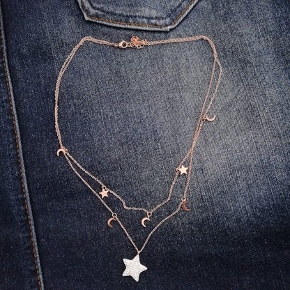 COLLANA KYLE collana con stella in acciaio 316 L Chirurgico