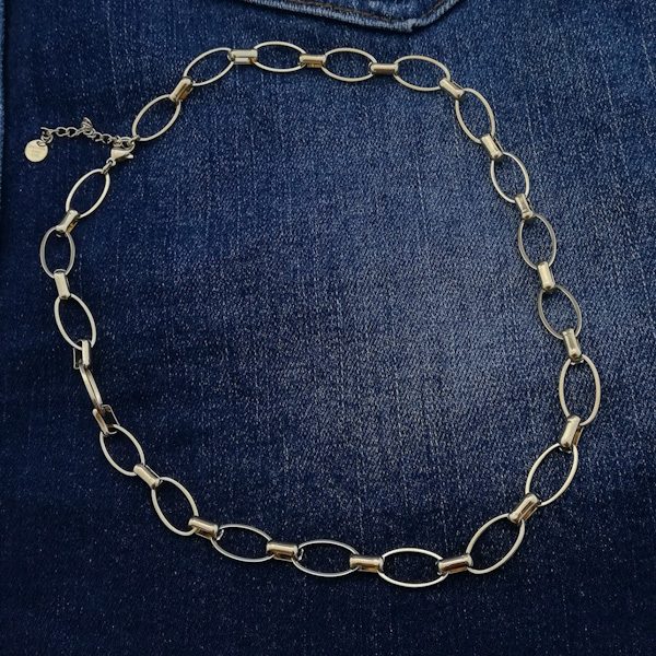 COLLANA LIAM in acciaio 316 L Chirurgico | collane in acciaio | Collana con maglia larga