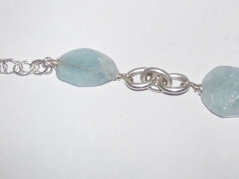 freeitalianjewels - COLLANA ACQUAMARINA e argento - ilmondodiwit - Collana