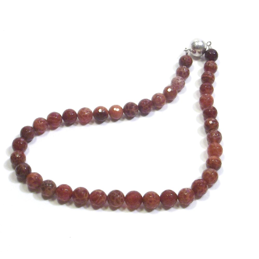 GIOIELLI | COLLANA con pietra - Agata di fuoco sfaccettato e argento – immagine10