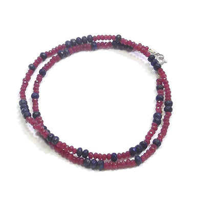 COLLANA ETNICA con agata rubino - lapislazzuli - UOMO DONNA