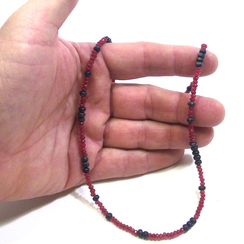 COLLANA ETNICA con agata rubino - lapislazzuli - UOMO DONNA