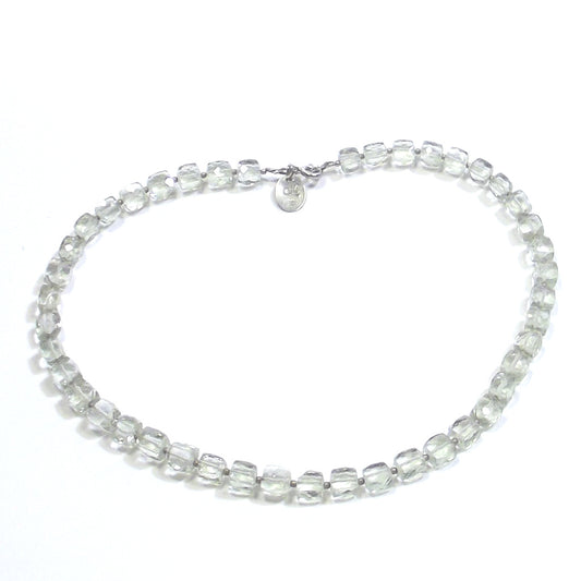 GIOIELLI | COLLANA con pietra - Ametista verde sfaccettato e argento – immagine1