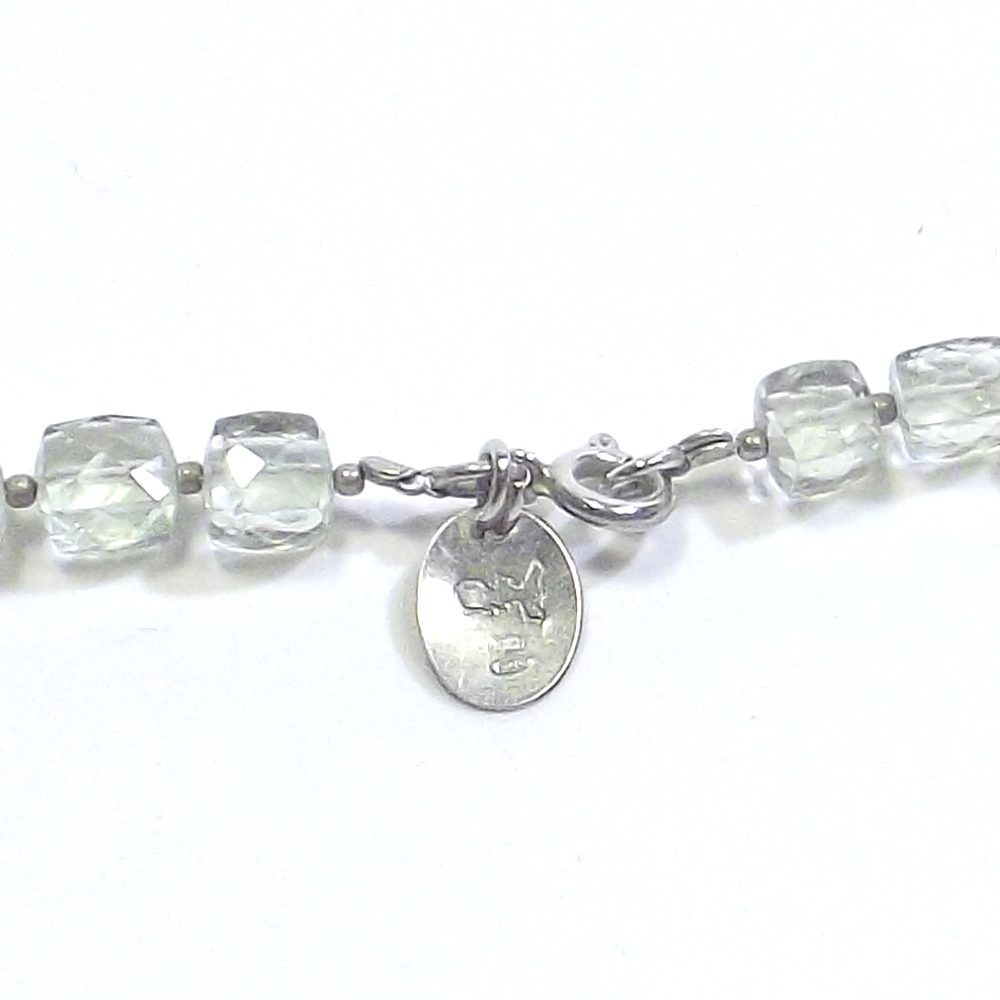 GIOIELLI | COLLANA con pietra - Ametista verde sfaccettato e argento – immagine6