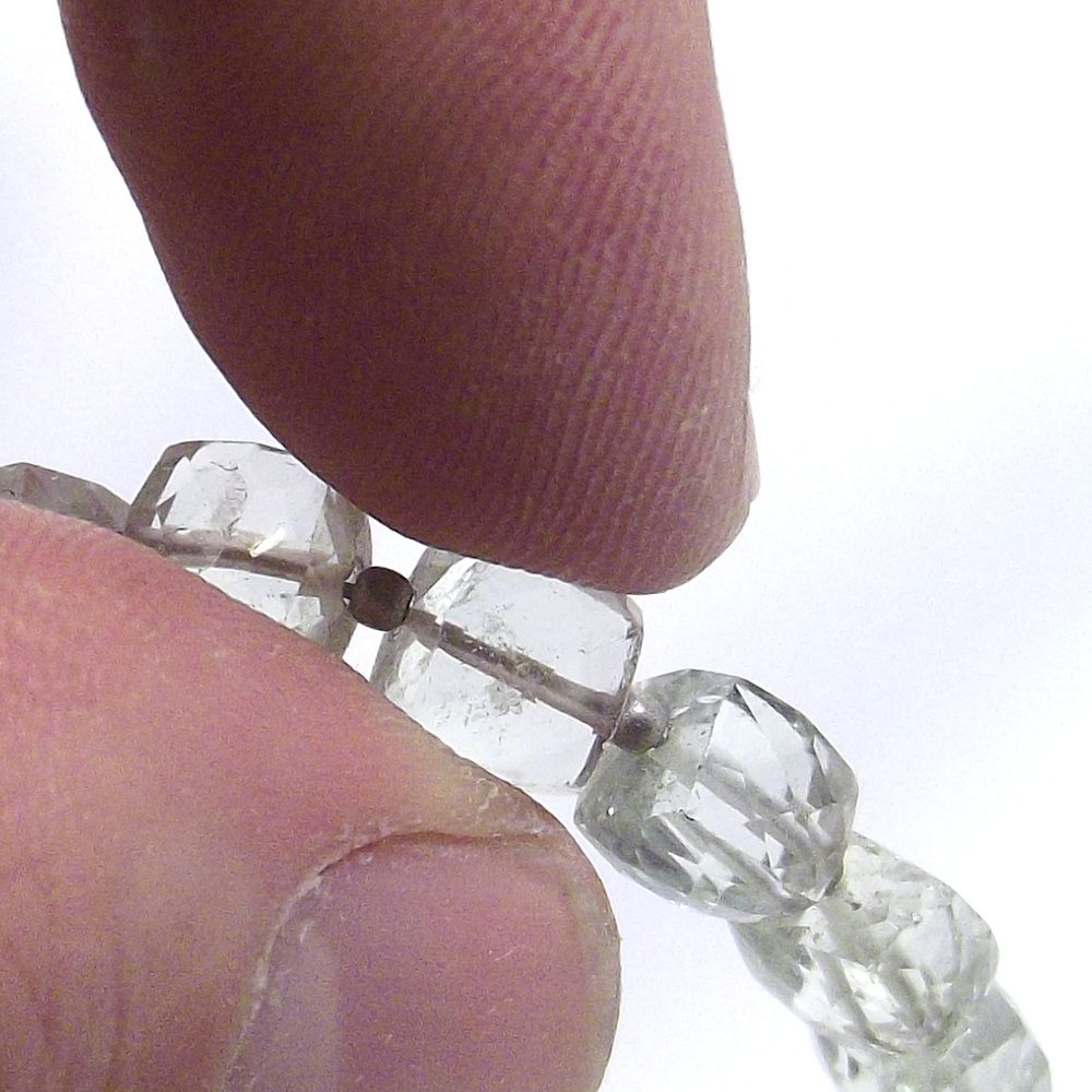 GIOIELLI | COLLANA con pietra - Ametista verde sfaccettato e argento – immagine3
