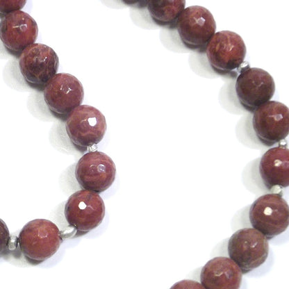 GIOIELLI | COLLANA con pietra - Corallo fossilie sfaccettato e argento – immagine12