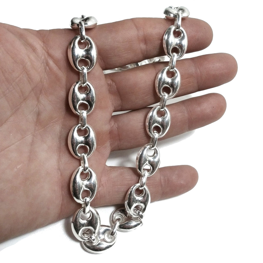 NKlaus Collana 50cm con ancora diamantata in argento 925 Collier NKlaus Collana 50cm con ancora diamantata in argento 925 Collier