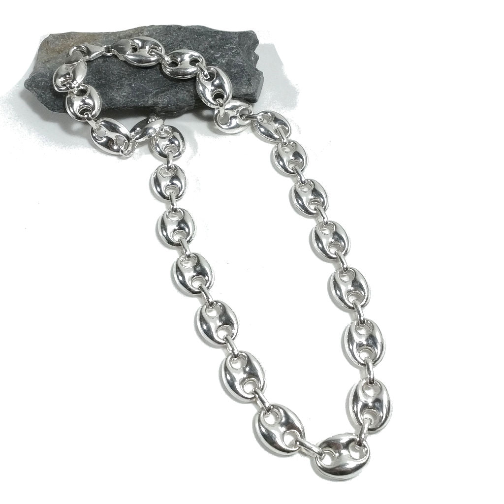 COLLANA in argento 925 maglia marina - ANNA