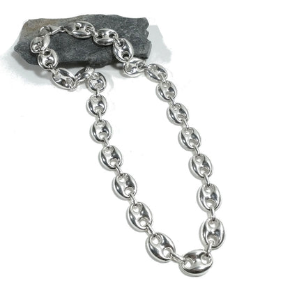 COLLANA in argento 925 maglia marina - ANNA
