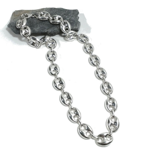 COLLANA in argento 925 maglia marina - ANNA